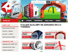 Tablet Screenshot of nafukovaciareklama.sk